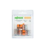 Клемма на 3 провода Wago 221-413 0,2-4 кв. мм с рычажками без пасты (6 шт.)
