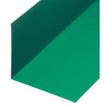 Планка примыкания для металлочерепицы 130х160 мм 2 м зеленая RAL 6005