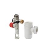 Группа безопасности водонагревателя VALTEC (VT.461.N.05) 3/4 НР(ш) х 3/4 ВР(г) с сифоном и переходником 3/4