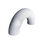 Воздуховод гибкий гофрированный ERA с ПВХ покрытием алюминиевый d100 мм 3 м белый