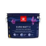 Краска водно-дисперсионная интерьерная Tikkurila EURO MATT 3 белая основа А 9 л