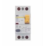 УЗО IEK ВД1-63 (MDV10-2-063-030) 63А 30 мА 2P тип AC 4,5 кА