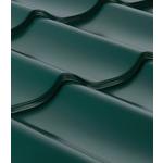 Металлочерепица 1,18х3,6 м 0,45 мм Grand Line Модерн зеленая RAL 6005 полиэстер 166845