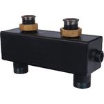 Гидравлическая стрелка Rommer (RDG-0015-004002) 1 1/4 НР(ш) с накидными гайками KVs 4,53