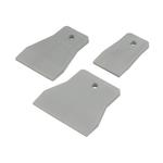 Шпатель для затирания швов 40/60/80 мм резиновый набор (3 шт.)