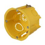 Подрозетник Schneider Electric для гипсокартона d68х46 мм 8 вводов желтый IP20 с металлическими лапками