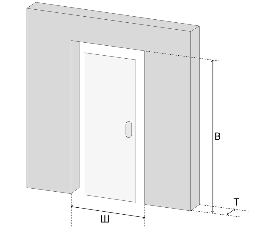 Высота дверей скрытого монтажа. Проем под дверь скрытого монтажа. Двери скрытого монтажа Размеры. Толщина стены для скрытой двери. Двери ревит.