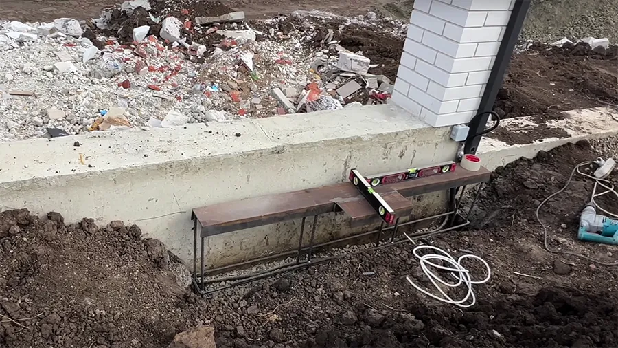 Установка закладной детали