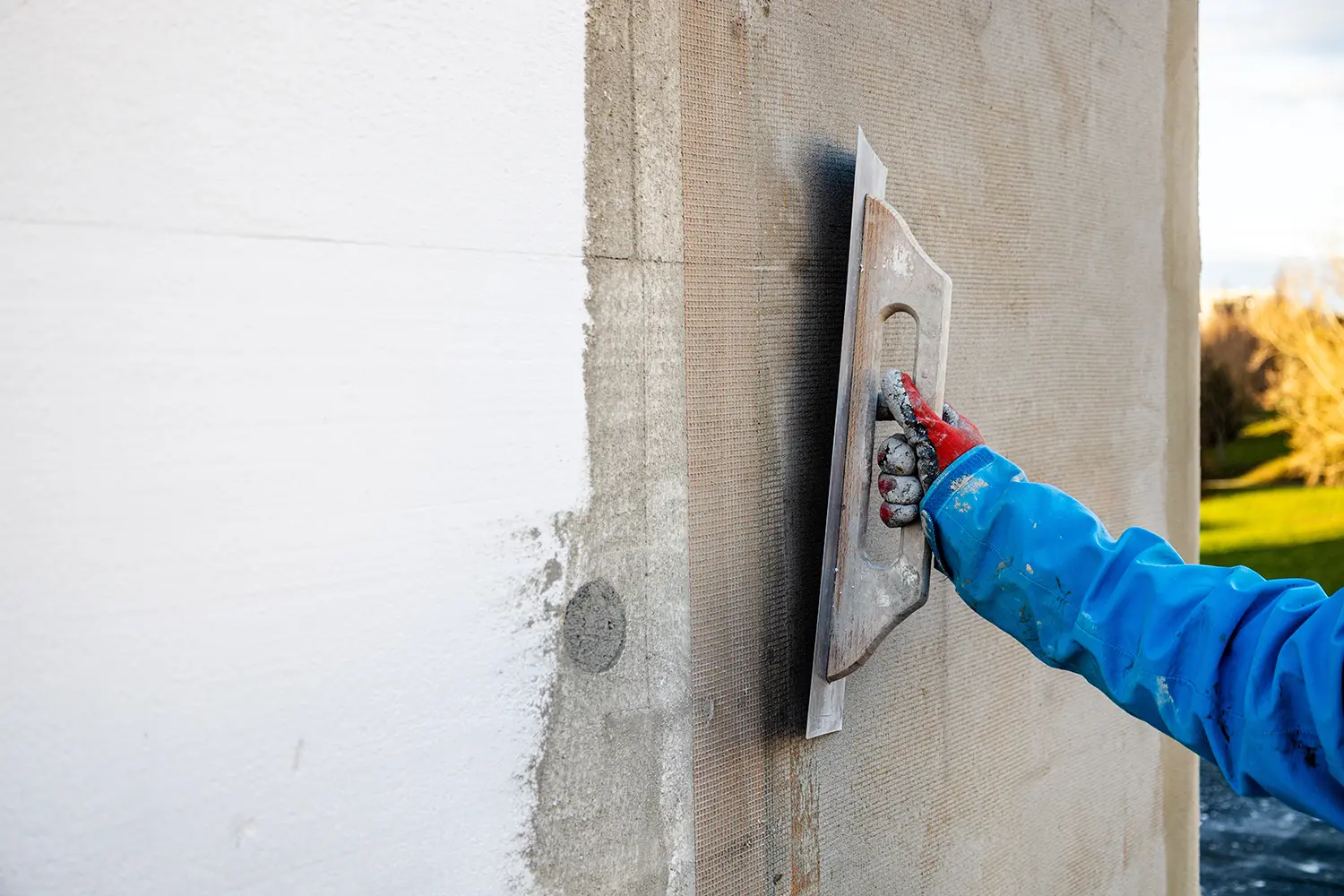 Приготовление клея для утеплителя