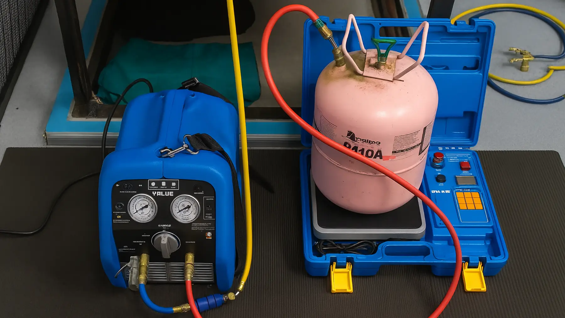 Станция сбора и рекуперации фреона