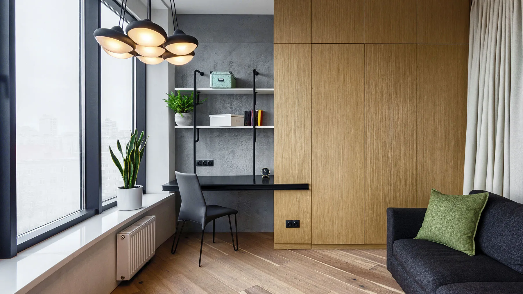 Скрытое подключение радиатора