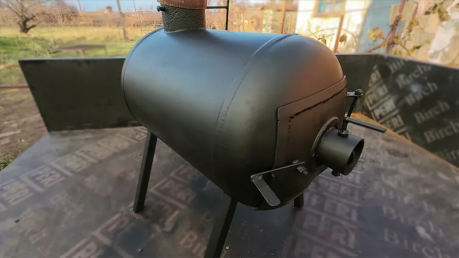 Буржуйка из старого бойлера