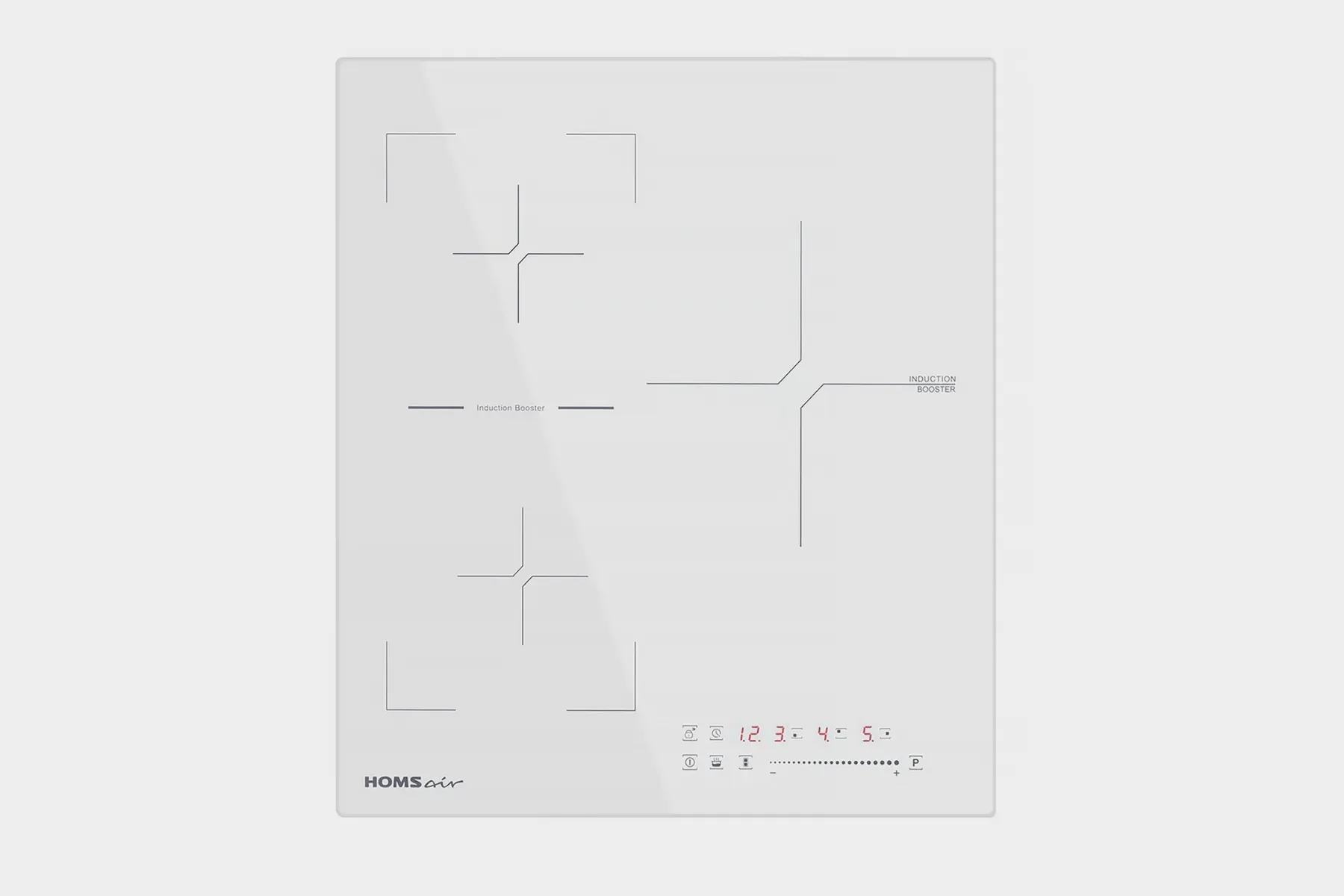 Функция «Мост» между двумя левыми конфорками