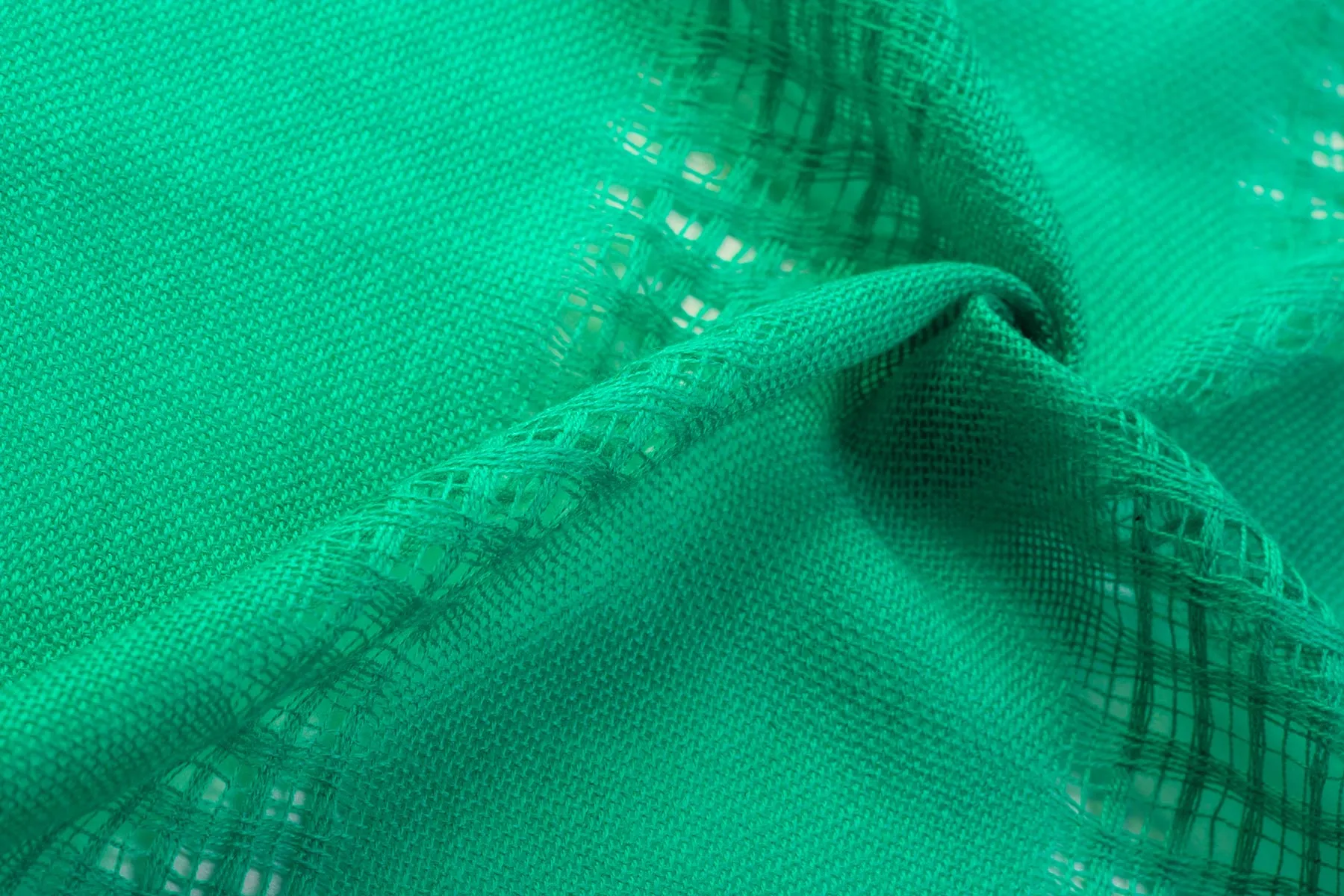 Структура поплина вблизи