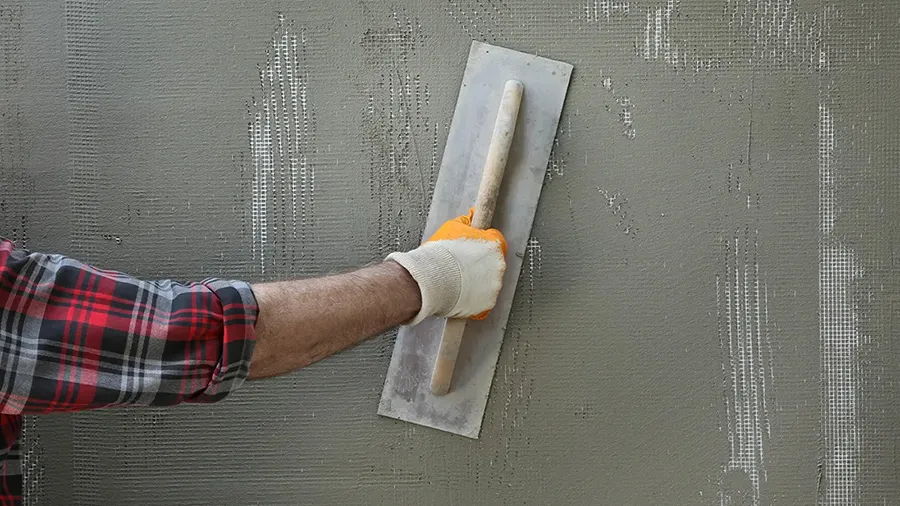 Нанесение сетки на стену
