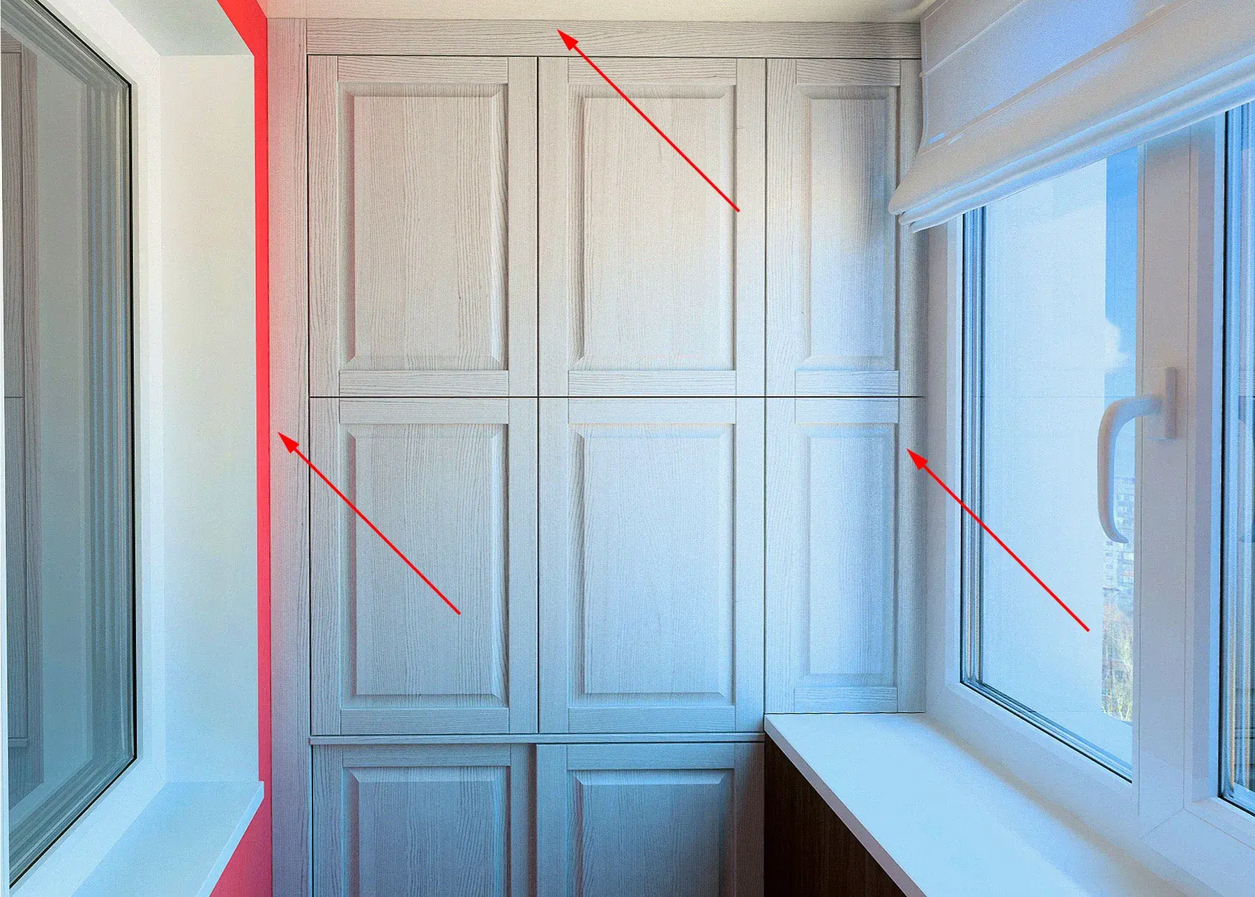 Фальшпанели встроенного шкафа