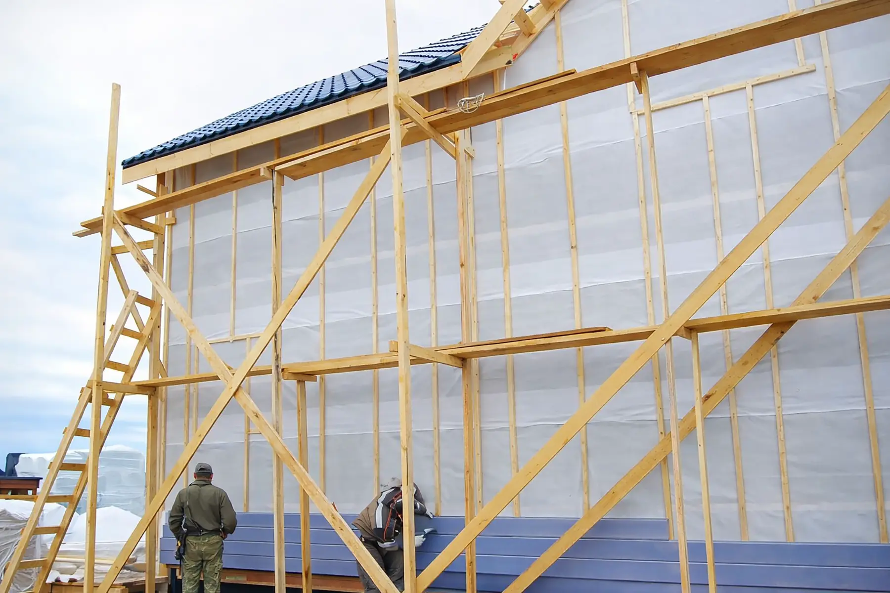 Монтаж фасадной отделки