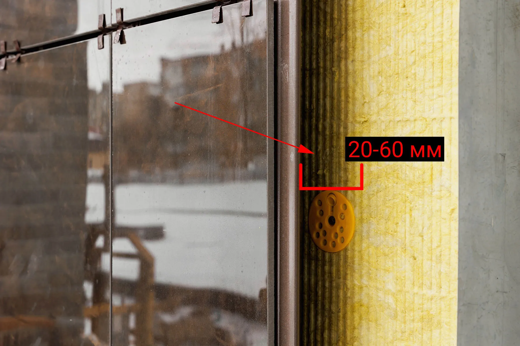 Вентзазор на фасаде