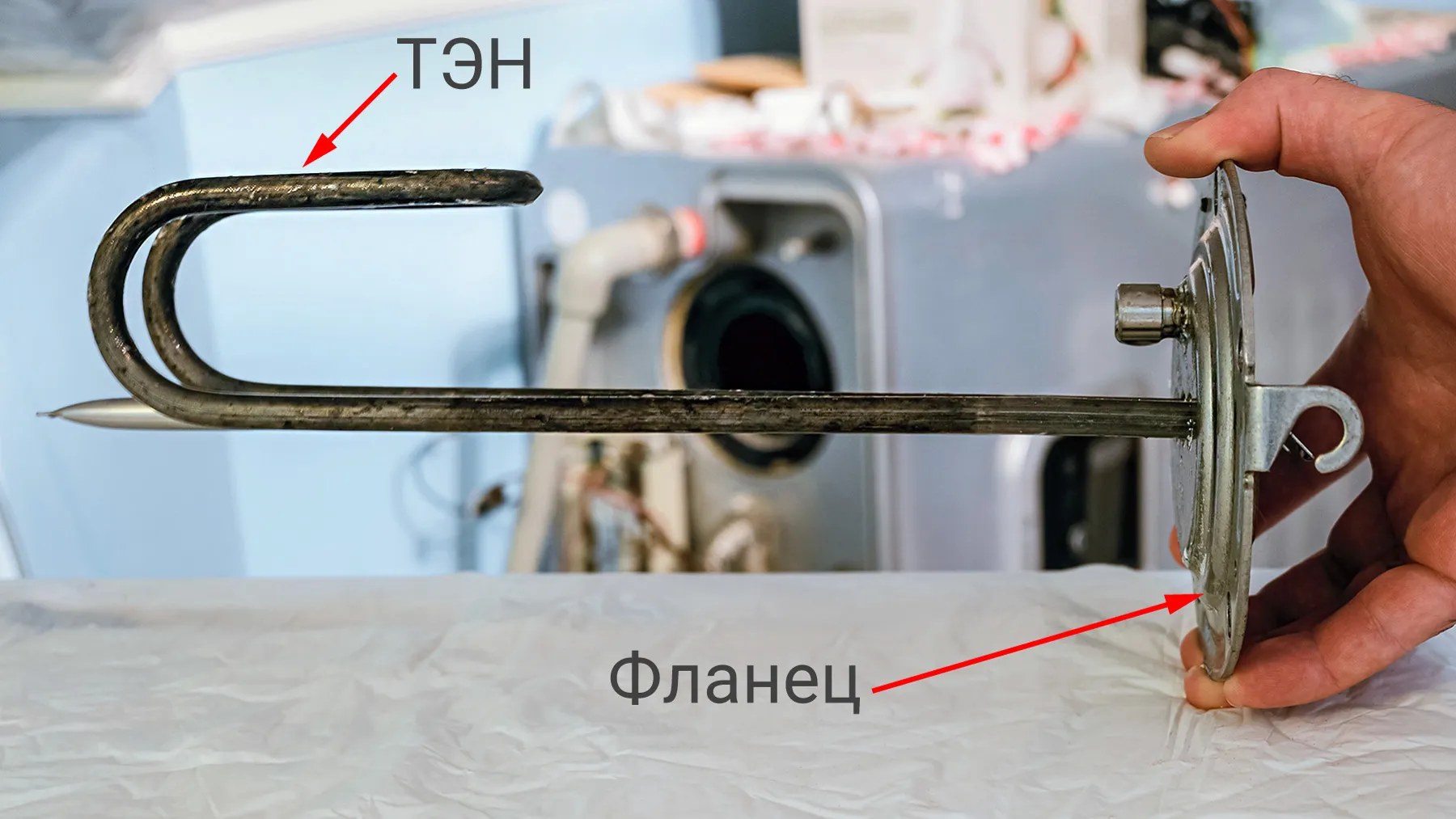 ТЭН на фланце бойлера