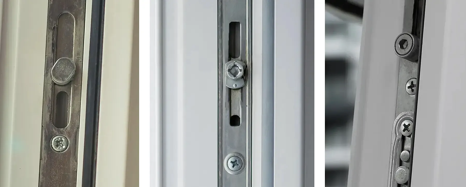 Разные виды эксцентриков на пластиковых окнах