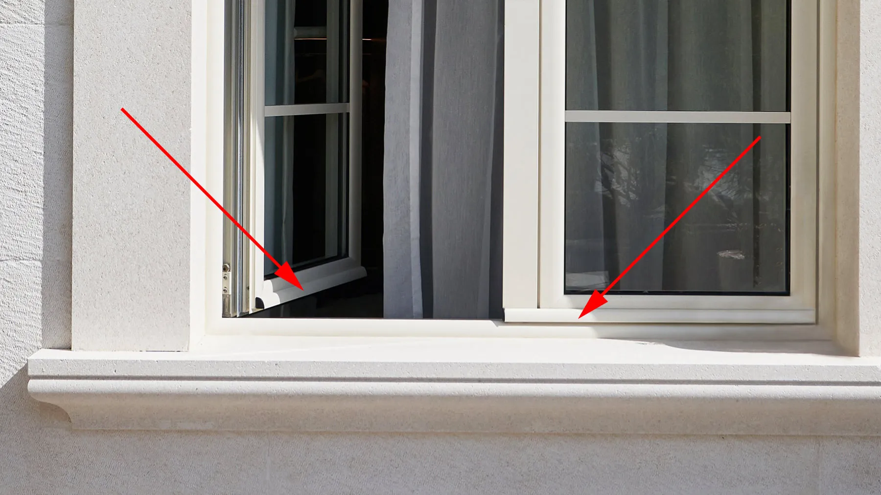 Водоотводящая планка снаружи окна