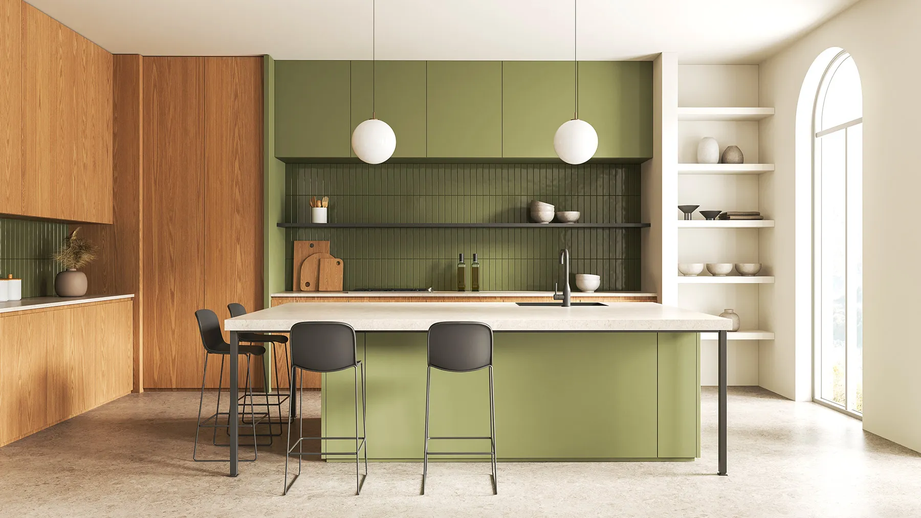 Оливково-фисташковый цвет