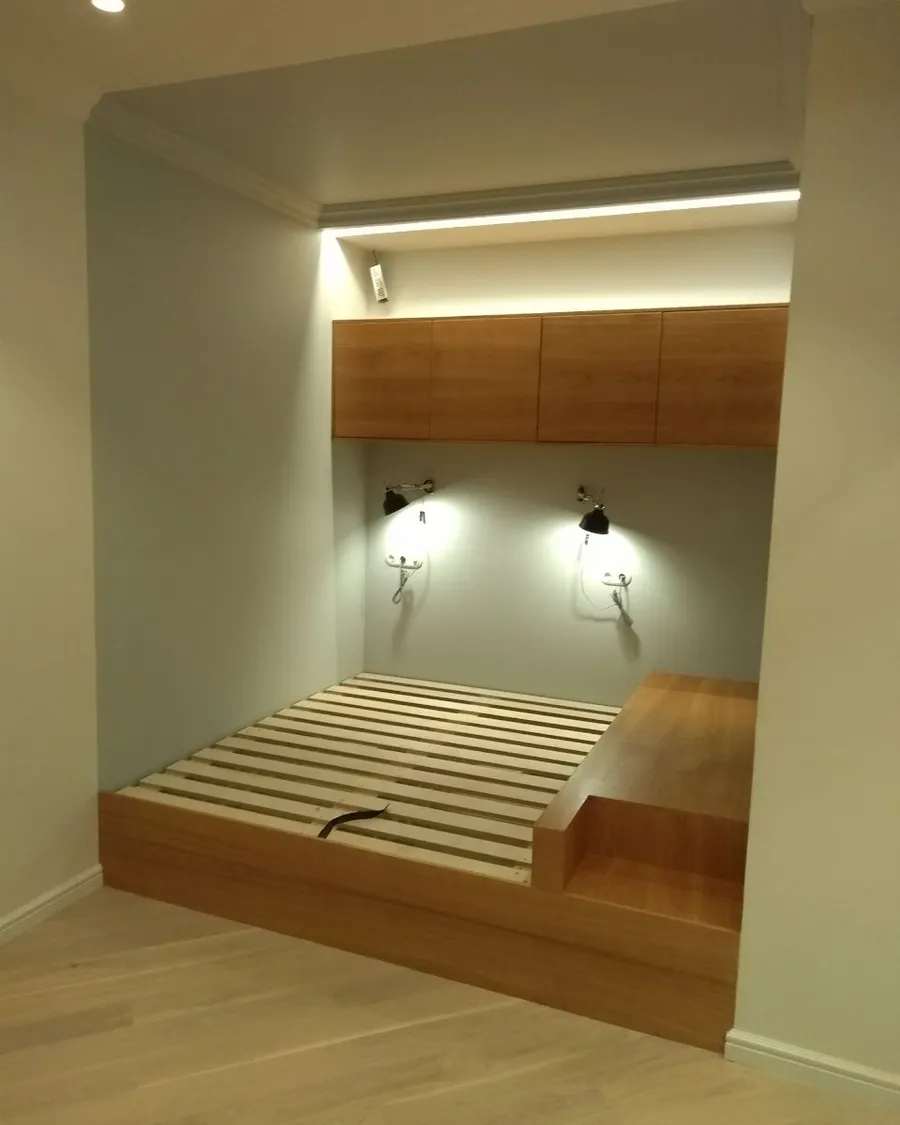 Кровать-подиум в интерьере: 80 фото-идей