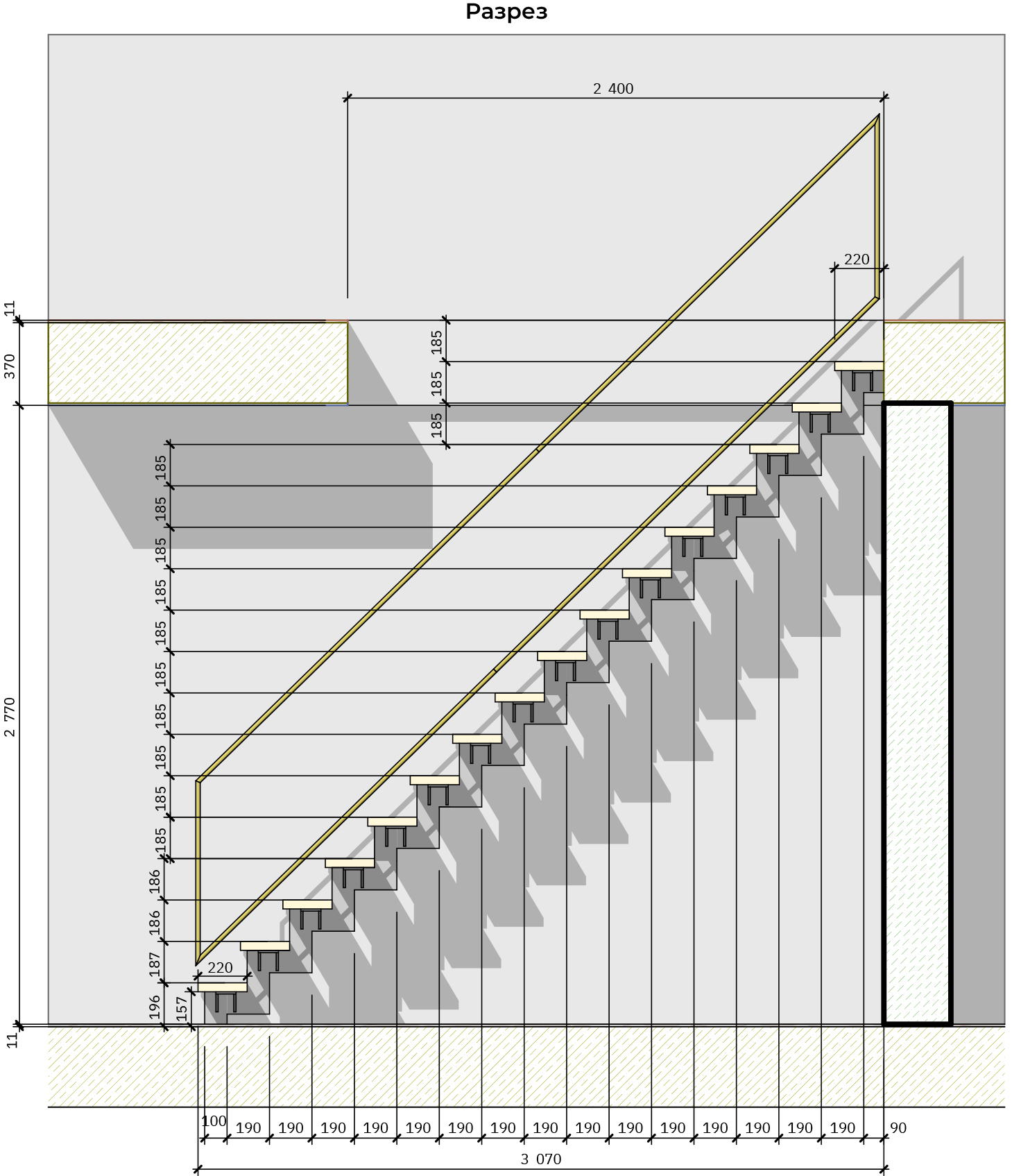 Лестница длиной 5 метров упирается одним концом